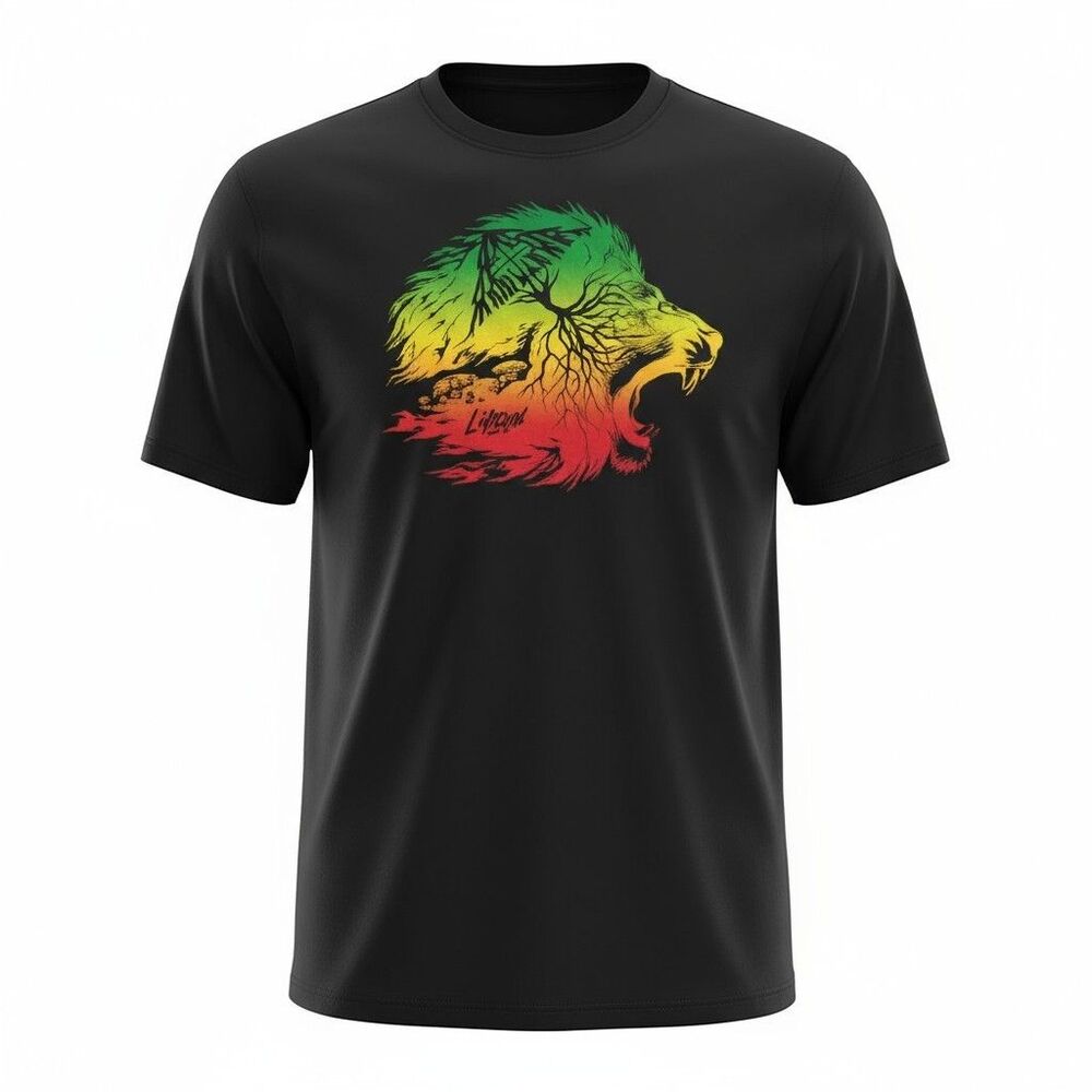 Title: LRG Lifted Research Group Tee Mens 3X Black Graphic Lion Rasta Streetwear